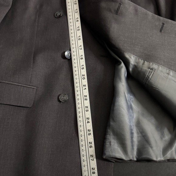 Calvin Klein Extreme Slim Fit Charcoal Wool Double Breasted Blazer 44R - Picture 7 of 10